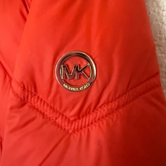 Michael Kors Vibrant Red Puffer Jacket - Picture 4 of 5